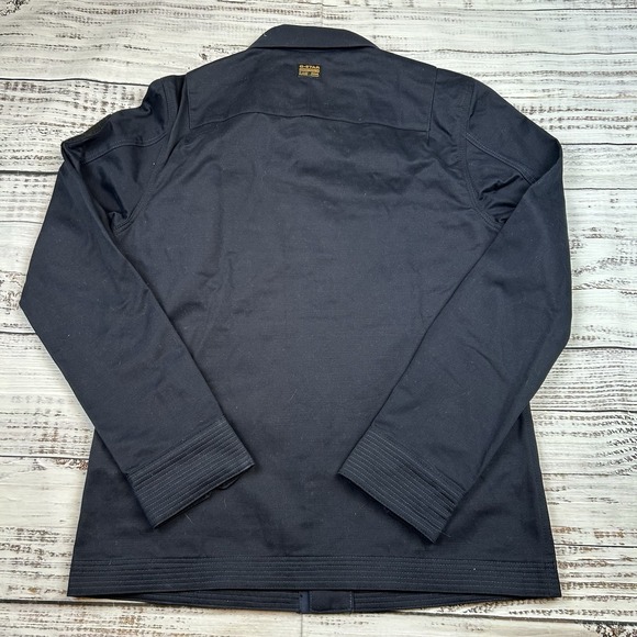 G-STAR RAW NAVAL OVERSHIRT AW MENS SIZE S NAVY BLUE BUTTON UP JACKET CANVAS - Picture 8 of 9